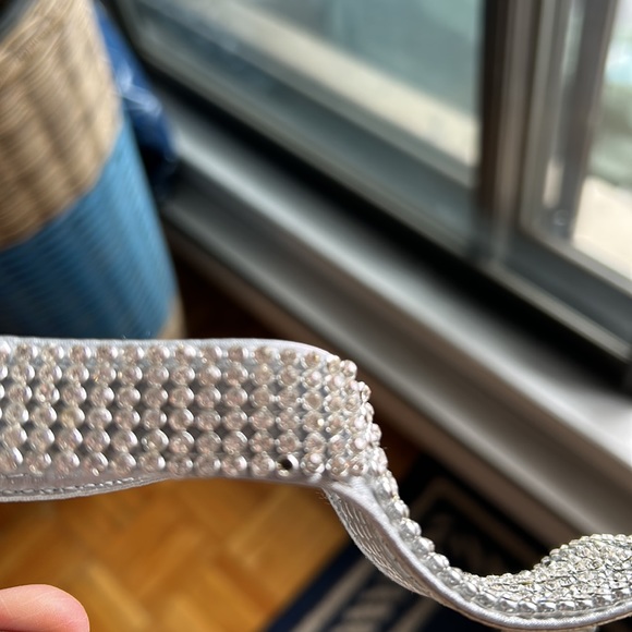 KISS KISS silver heels with crystals size 37 - Picture 7 of 12